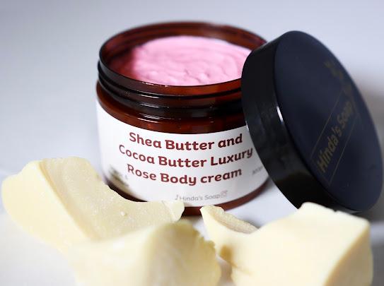 Shea butter and Cocoa butter Luxury Rose Body cream